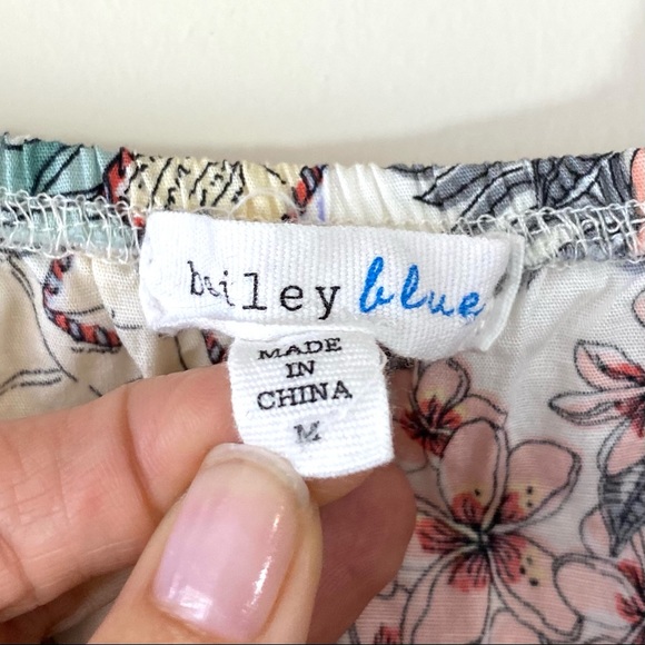 Floral Bailey Blue Postcard Fit & Flare Skater Sun Dress - Picture 5 of 8